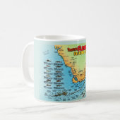 Florida Fishing Map Tasse (Vorderseite Links)