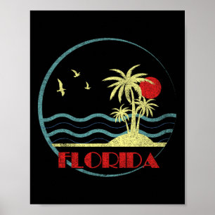 Florida Fl Citrus Staat Summer Miami Vibes Beach V Poster