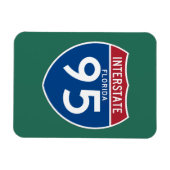 Florida FL I-95 Interstate Highway Shield - Magnet (Horizontal)