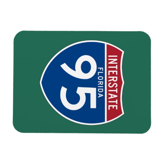 Florida FL I-95 Interstate Highway Shield - Magnet (Horizontal)