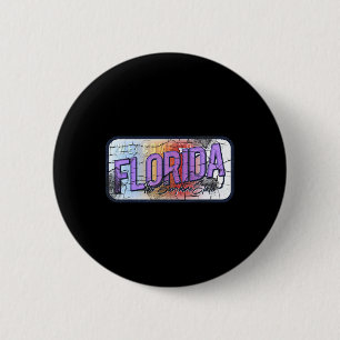 Florida Fl Summer Miami Vibes Beach Sunshine Staat Button