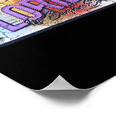 Florida Fl Summer Miami Vibes Beach Sunshine Staat Poster (Ecke)