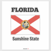 Florida Flag Aufkleber (Blatt)
