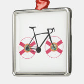 Florida Flag Cycling Ornament Aus Metall (Links)