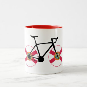 Florida Flag Cycling Zweifarbige Tasse