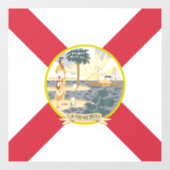 Florida Flag: Der Sonnenschein-Staat von Floridian Fensteraufkleber (Blatt)