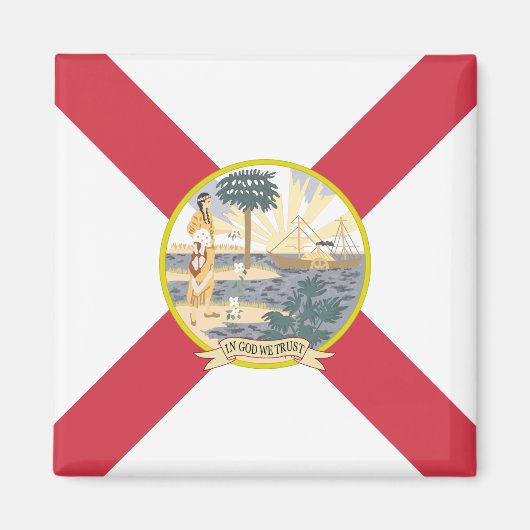Florida Flag: Der Sonnenschein-Staat von Floridian Magnet (Vorne)