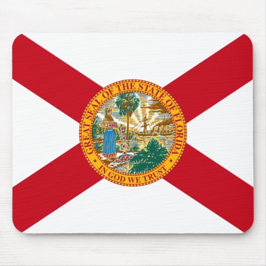 Florida Flag: Der Sonnenschein-Staat von Floridian Mousepad (Vorne)