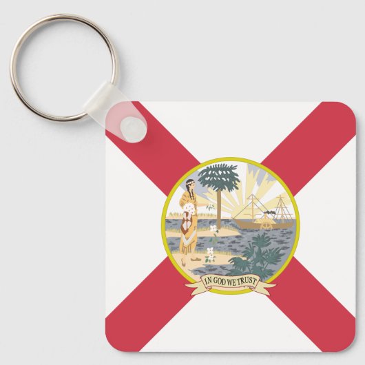 Florida Flag: Der Sonnenschein-Staat von Floridian Schlüsselanhänger (Vorderseite)