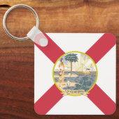 Florida Flag: Der Sonnenschein-Staat von Floridian Schlüsselanhänger (Vorderseite)