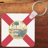 Florida Flag: Der Sonnenschein-Staat von Floridian Schlüsselanhänger (Rückseite)