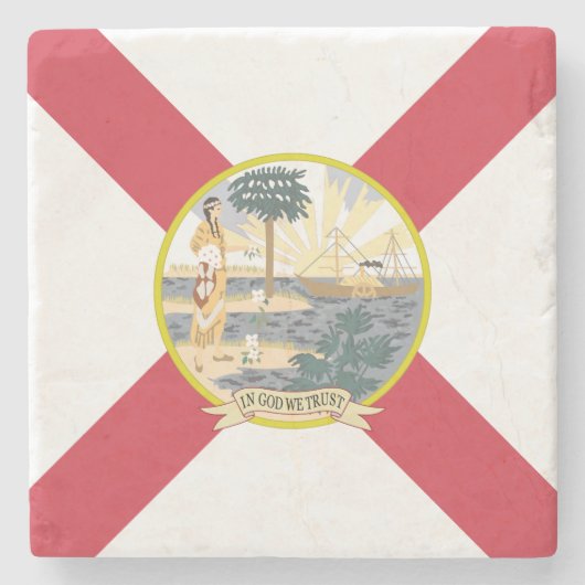 Florida Flag: Der Sonnenschein-Staat von Floridian Steinuntersetzer (Vorderseite)