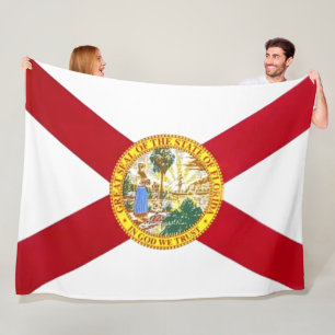 FLORIDA FLAG FLEECEDECKE