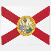 FLORIDA FLAG FLEECEDECKE (Vorderseite (Horizontal))