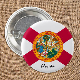Florida Flag & Florida Staat USA / Sport Button