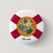 Florida Flag & Florida Staat USA / Sport Button (Vorderseite)