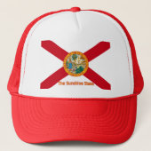 Florida Flag Hat Truckerkappe (Vorderseite)