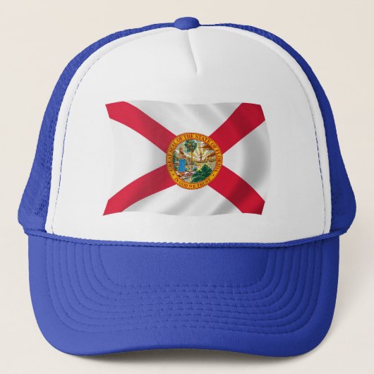 Florida Flag Hat Truckerkappe (Vorderseite)