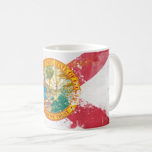 Florida-Flag Kaffeetasse (VorderseiteRechts)
