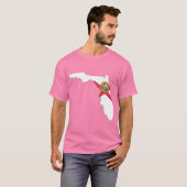 Florida Flag Karte T-Shirt (Vorne ganz)