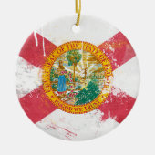 Florida-Flag Keramik Ornament (Vorne)