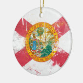 Florida-Flag Keramik Ornament (Links)