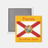 Florida Flag Magnet (Vorderseite/Rückseite)