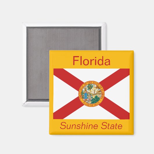 Florida Flag Magnet (Vorderseite/Rückseite)