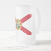 Florida Flag Mattierte Glass-Bier-Tasse Mattglas Bierglas (VorderseiteRechts)