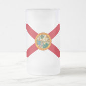 Florida Flag Mattierte Glass-Bier-Tasse Mattglas Bierglas (Mittel)