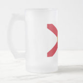 Florida Flag Mattierte Glass-Bier-Tasse Mattglas Bierglas (Links)