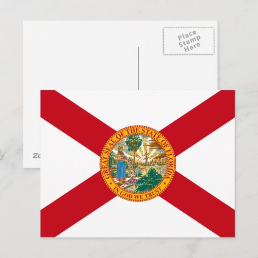 Florida Flag Postkarte (Vorne/Hinten)