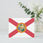 Florida Flag Postkarte (Stehend Vorderseite)