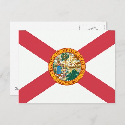 Florida Flag Postkarte (Vorne/Hinten)
