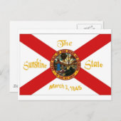 Florida Flag Postkarte (Vorne/Hinten)