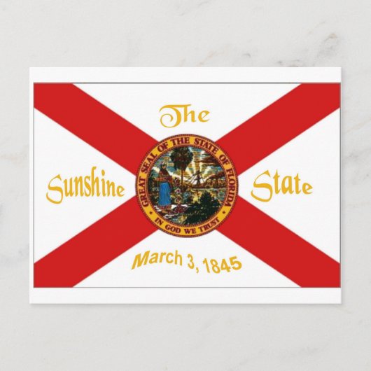 Florida Flag Postkarte (Vorderseite)
