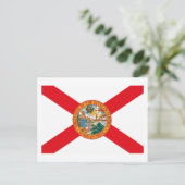 Florida Flag Postkarte (Stehend Vorderseite)