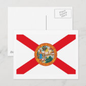 Florida Flag Postkarte (Vorne/Hinten)