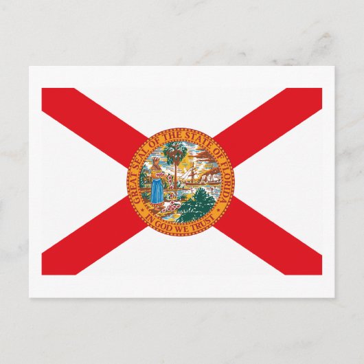 Florida Flag Postkarte (Vorderseite)