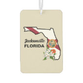 Florida Flag und Blume Orange Blossom Autolufterfrischer (Rückseite)
