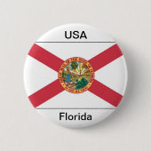 Florida-Flagge Button (Vorderseite)