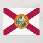 Florida-Flagge, Flagge Postkarte (Vorderseite)