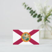 Florida-Flagge, Flagge Visitenkarte (Stehend Vorderseite)