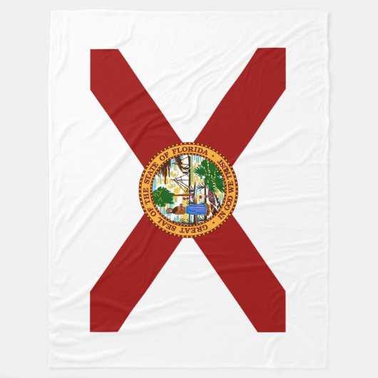 Florida-Flagge Fleecedecke (Vorderseite)