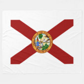 Florida-Flagge Fleecedecke (Vorderseite (Horizontal))