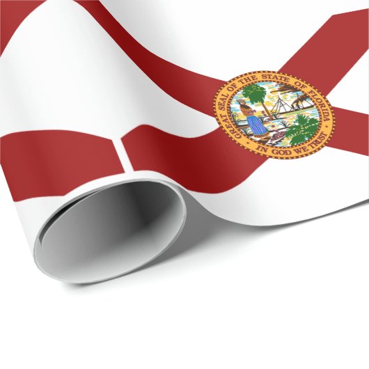 Florida-Flagge Geschenkpapier (Rolleneckpunkt)
