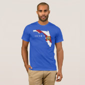 Florida Flagge-Karte Shirt (Vorne ganz)