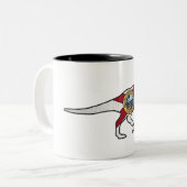 Florida-Flagge trex dinosaurer Tasse (Vorderseite Links)