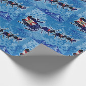 Florida flagge Weihnachtspapier Geschenkpapier (Ecke)