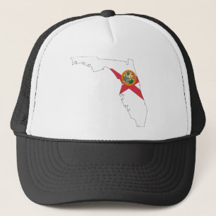 Florida-Flaggen-Karte Truckerkappe
